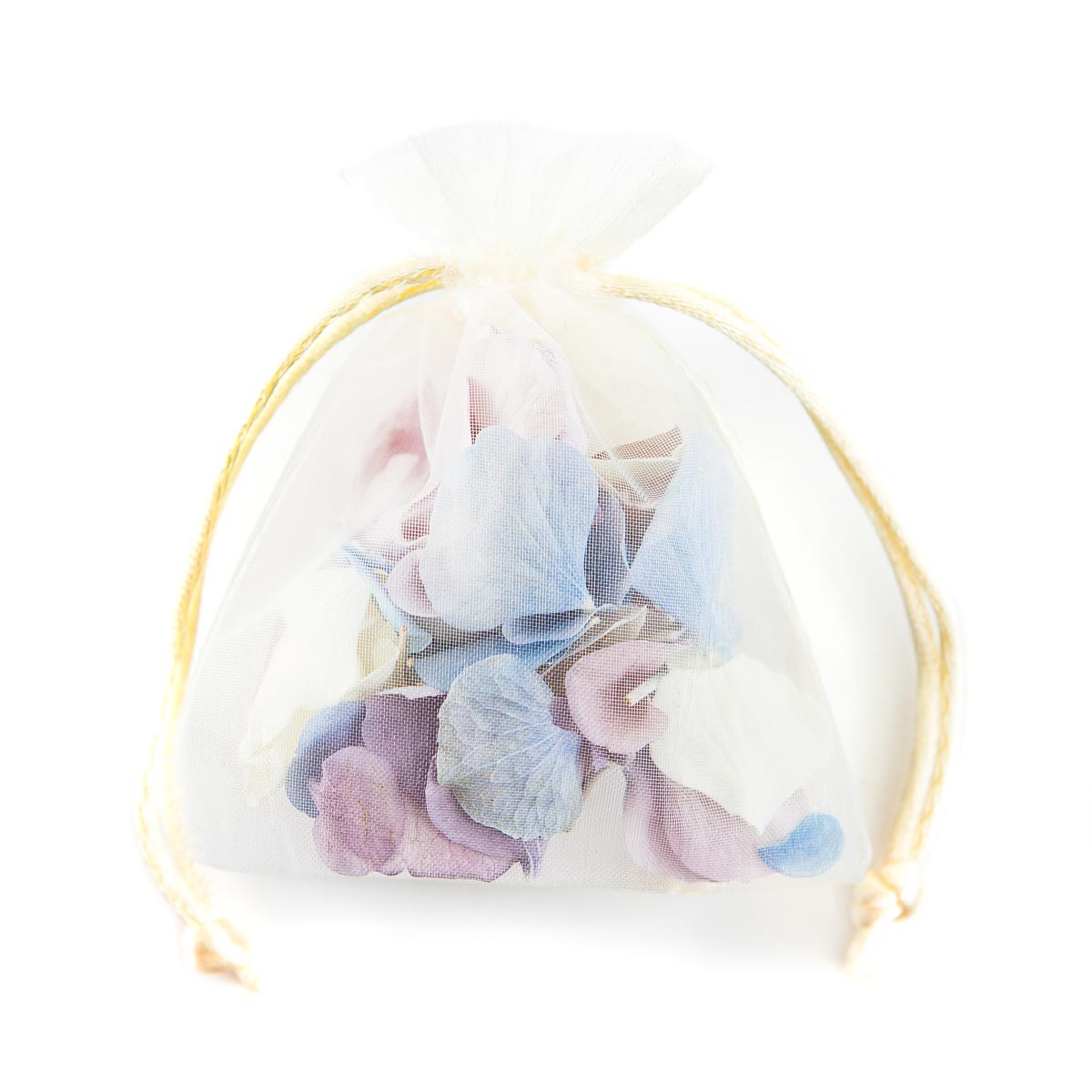 Lilac, Blue and White Hydrangea Petal Bag