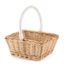 rectangular basket with ribbon handle