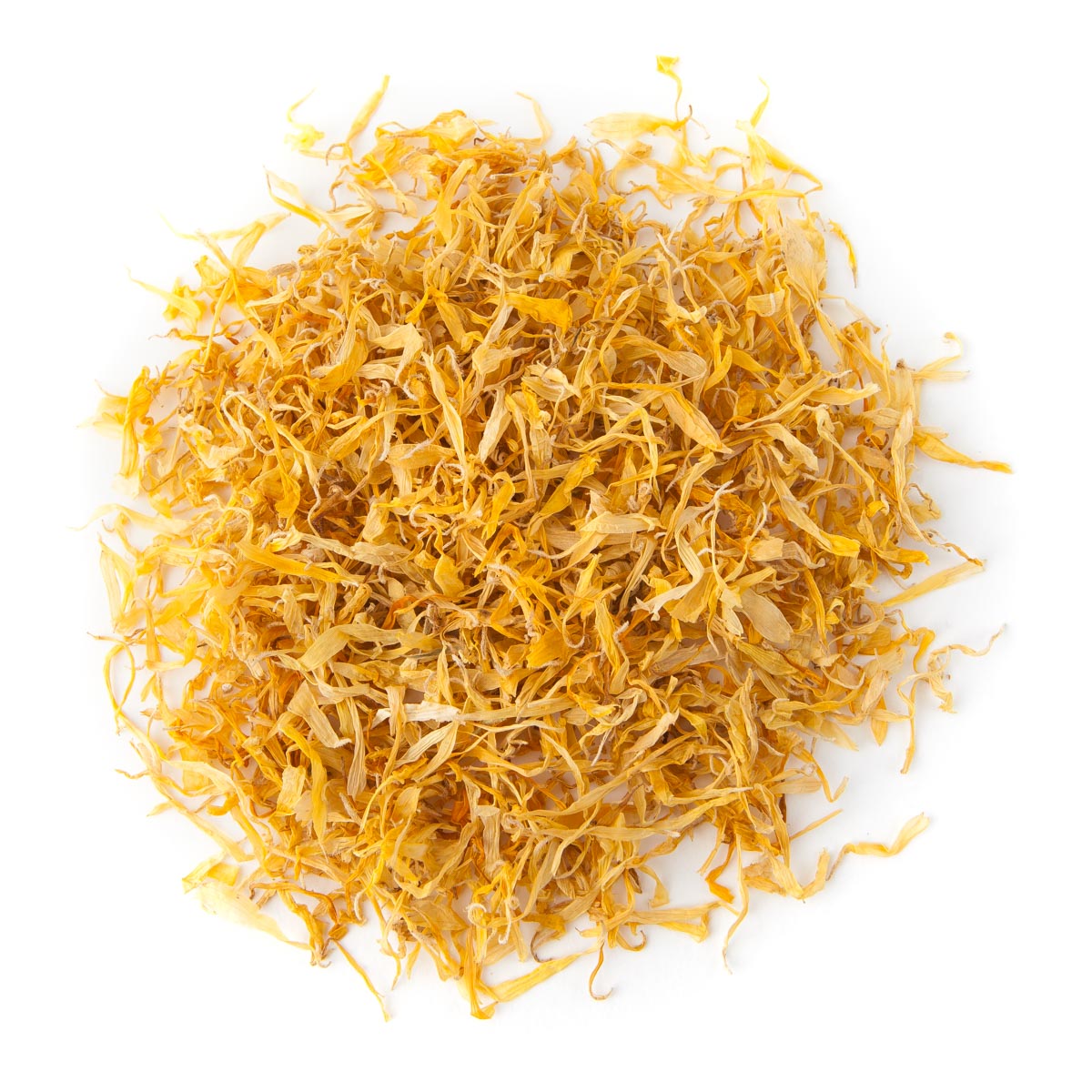 A pile of yellow Marigold Wildflower Confetti