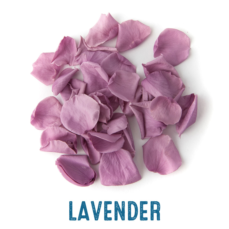 Lavender coloured Rose Petal Confetti