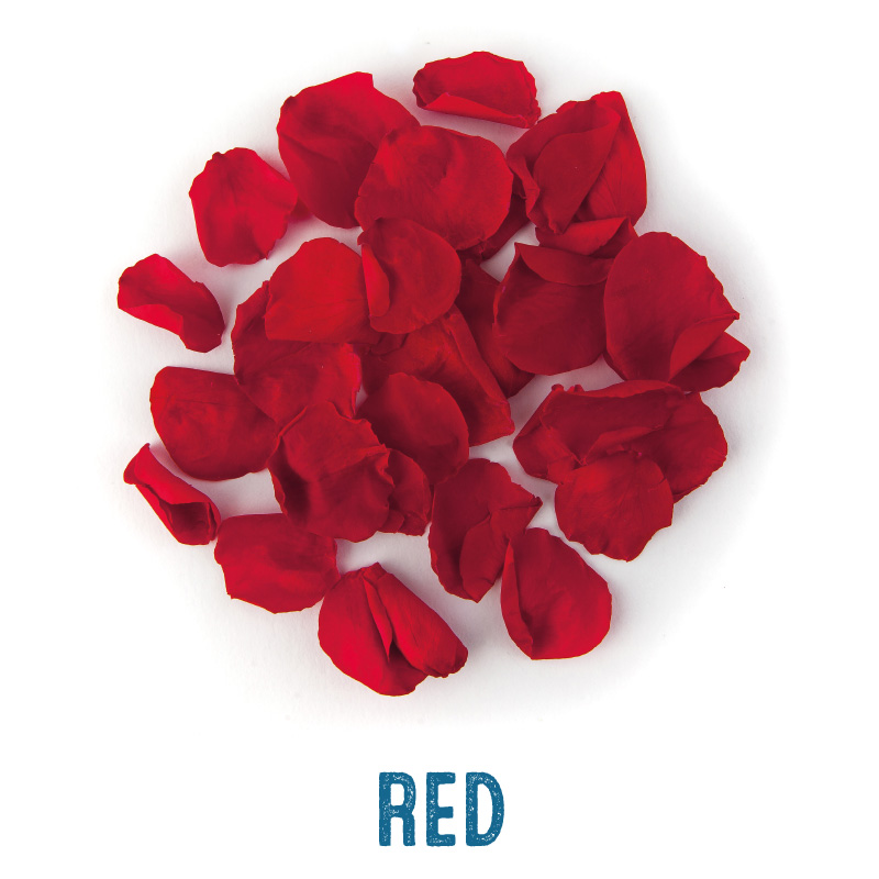 Red coloured Rose Petal Confetti