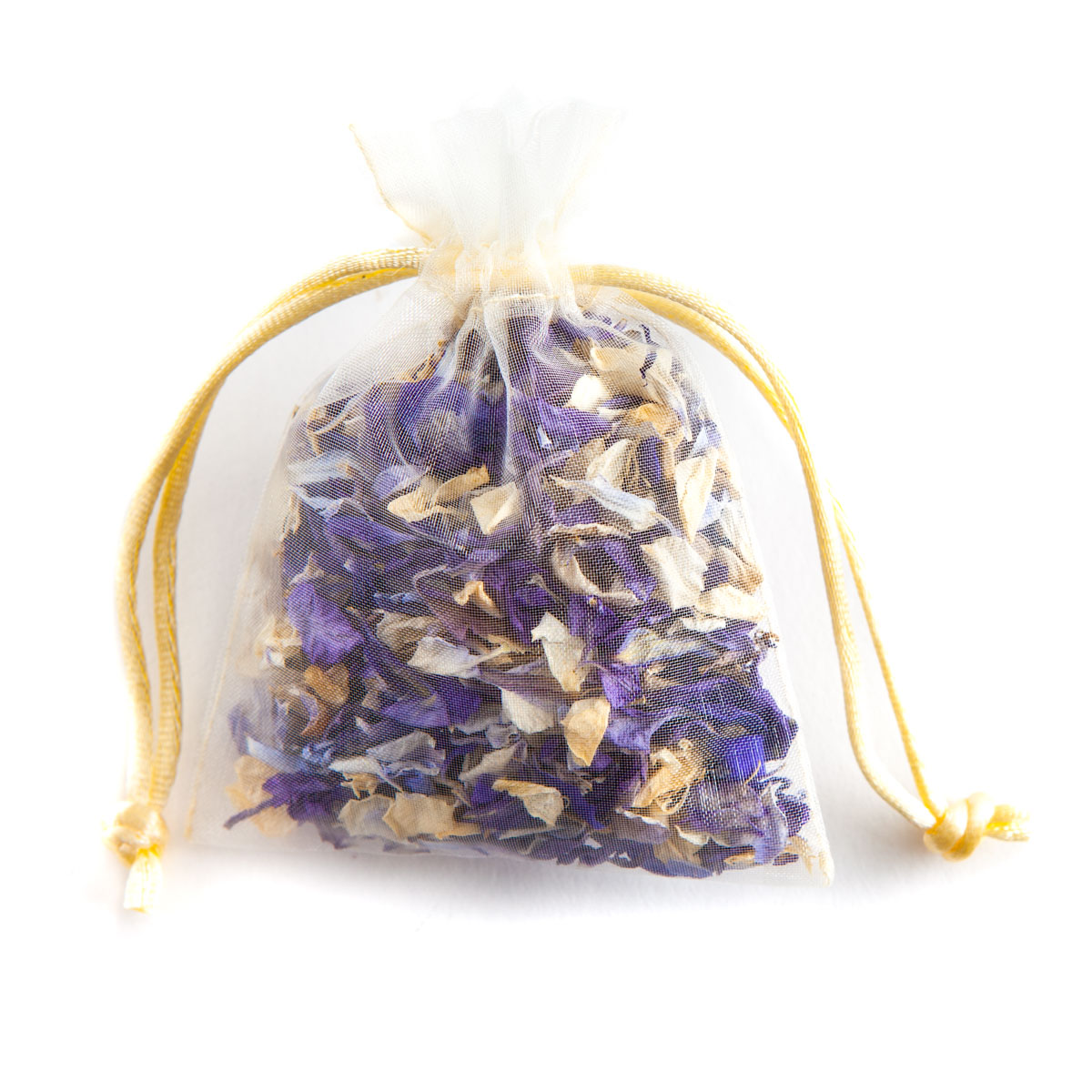 Biodegradable Confetti - Violet Mix Delphiniums - Petal Bag