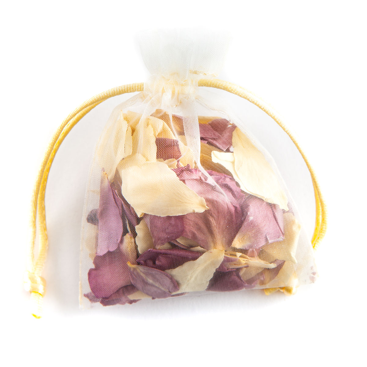 Biodegradable Confetti - Lilac & Cream Rose Petals - Petal Bag