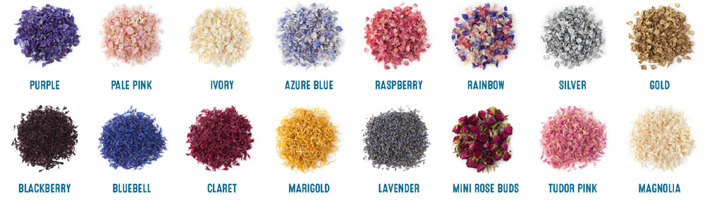 Biodegradable Confetti Colour Chart Biodegradable Confetti Colour Chart