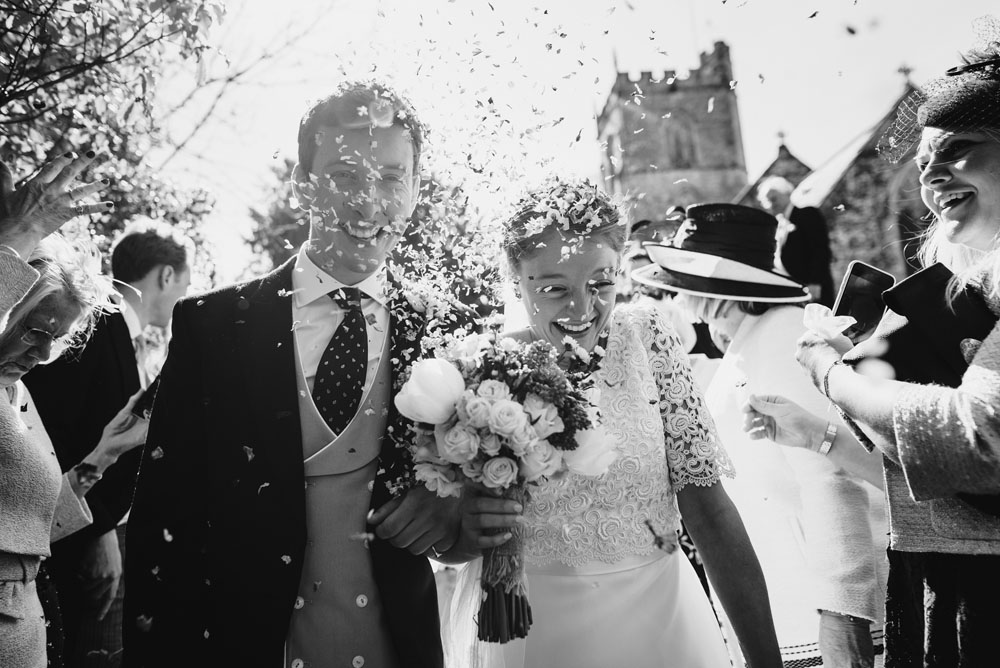 Biodegradable Confetti Photo - just married!