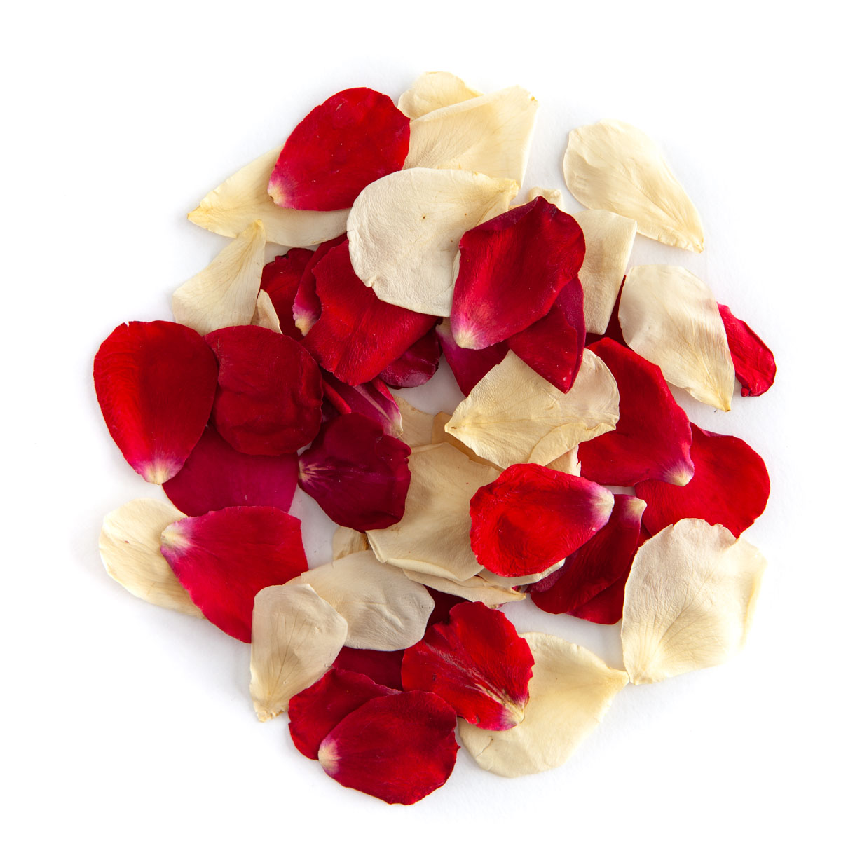 Biodegradable Petal Flower Confetti Raspberry Cream Rose Petals 50 Bags