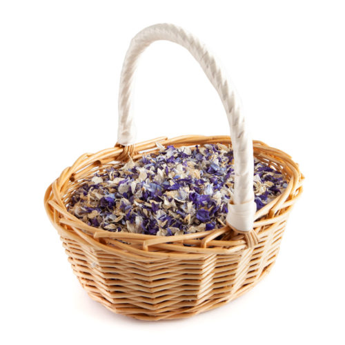 Oval Basket Confetti Basket for your real flower petal wedding confetti