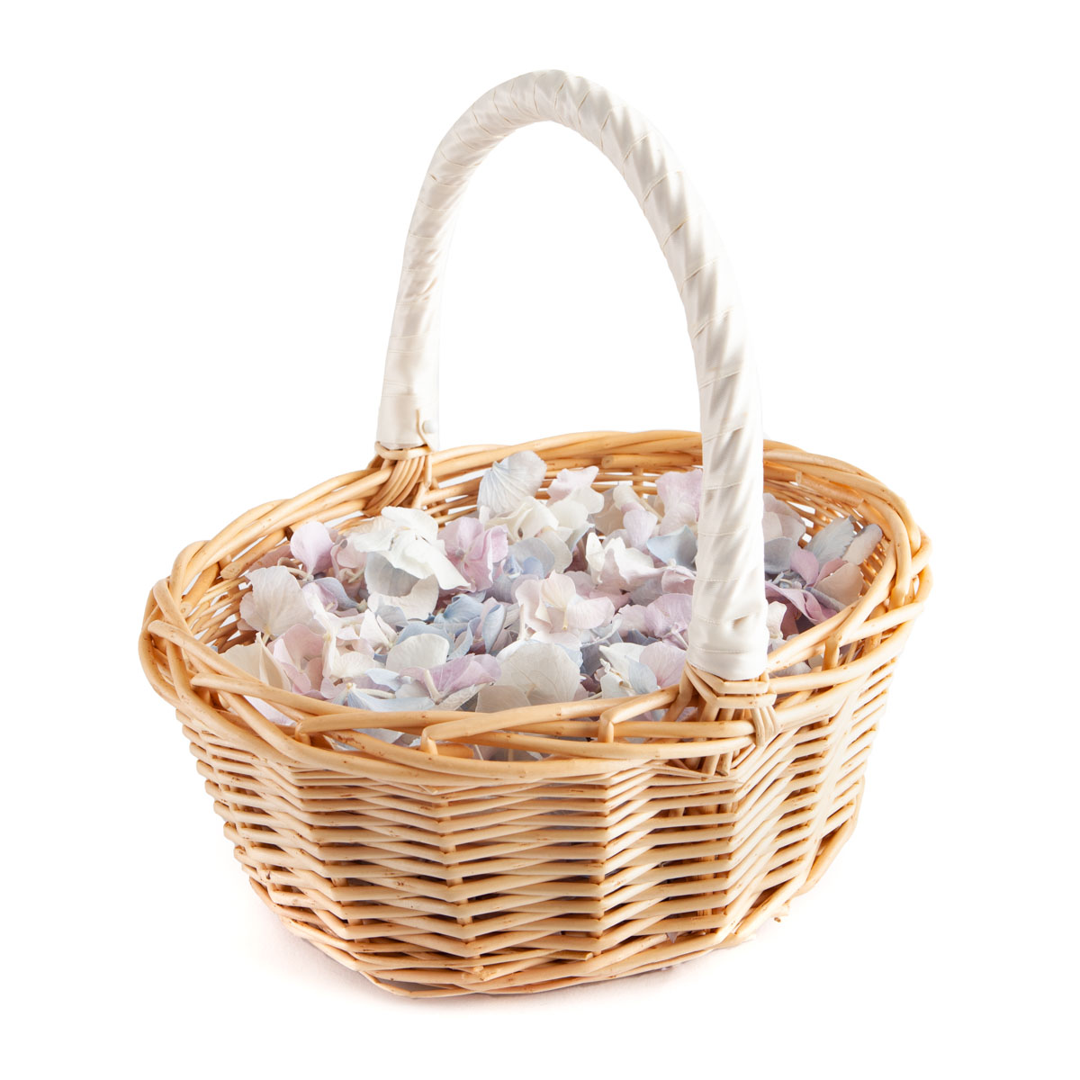 Biodegradable Confetti - Lilac, Blue & White Hydrangea Petals - Flower Girl Basket