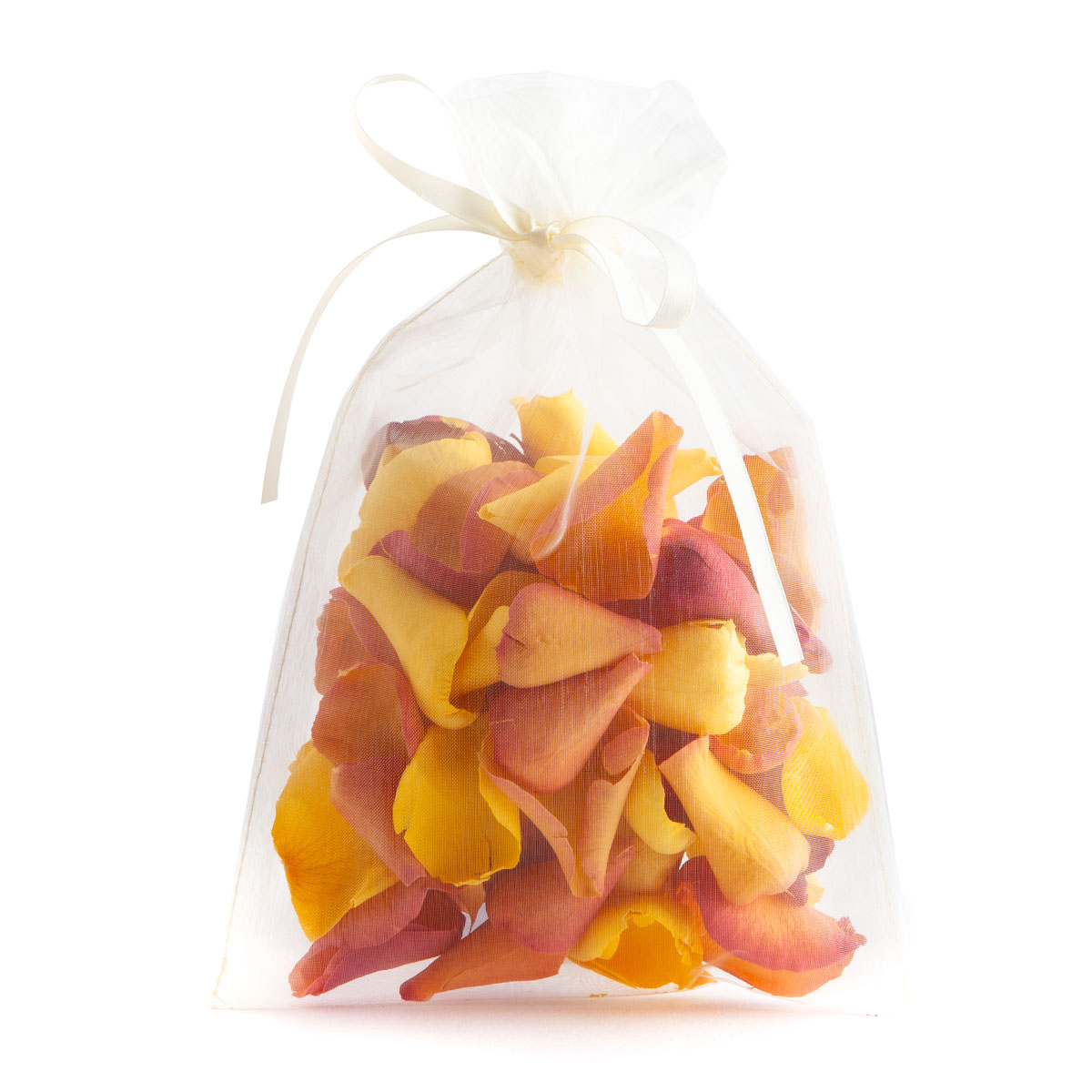 Biodegradable Confetti – Sunset, Yellow and Red Large Natural Rose Petals – 10 Handful Bag Biodegradable Confetti - Sunset, Yellow and Red Large Natural Rose Petals - 10 Handful Bag