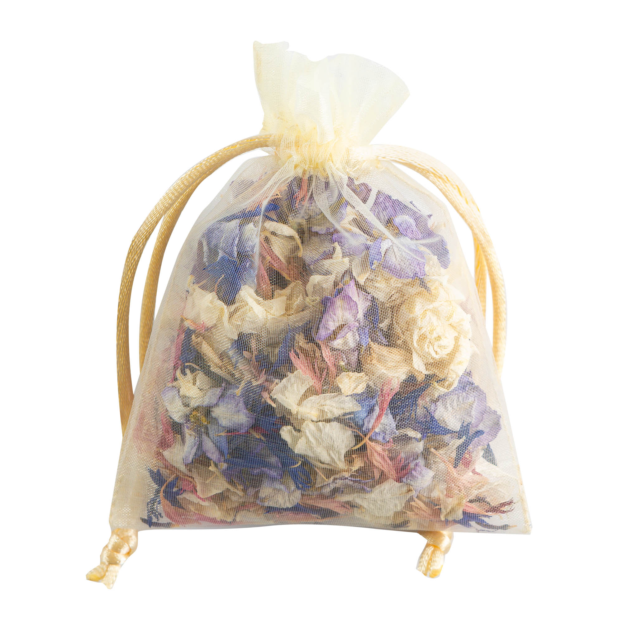 A Petal Bag of Midnight Twist real flower petal confetti