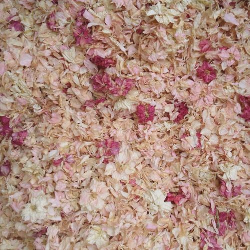 Pink Flower Field Confetti Mix - natural biodegradable confetti from The Confetti Flower Field on the Wyke Manor Estate