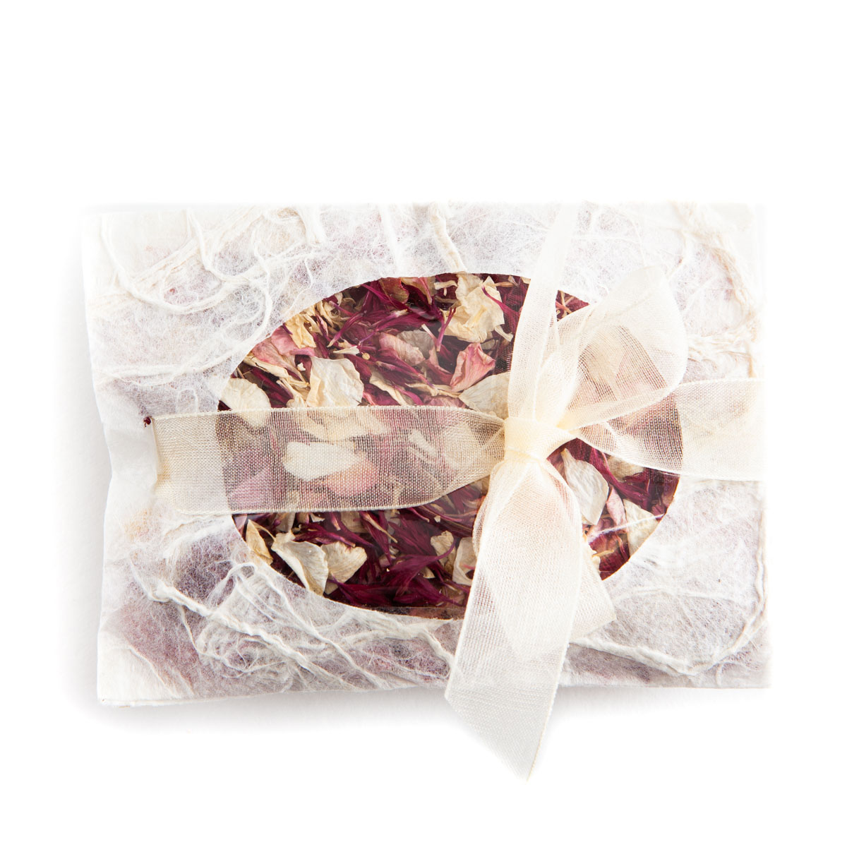 Ruby Twist confetti petals - Biodegradable Confetti - Real Flower Petal Confetti - Envelope