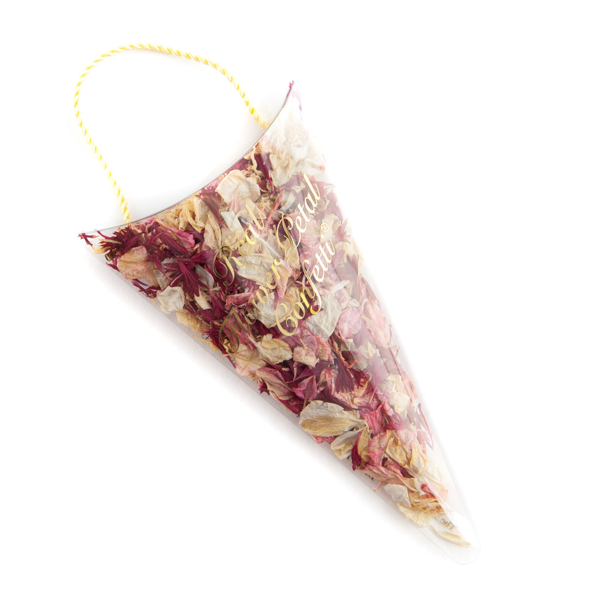 Ruby Twist confetti petals - Biodegradable Confetti - Real Flower Petal Confetti - Sachet