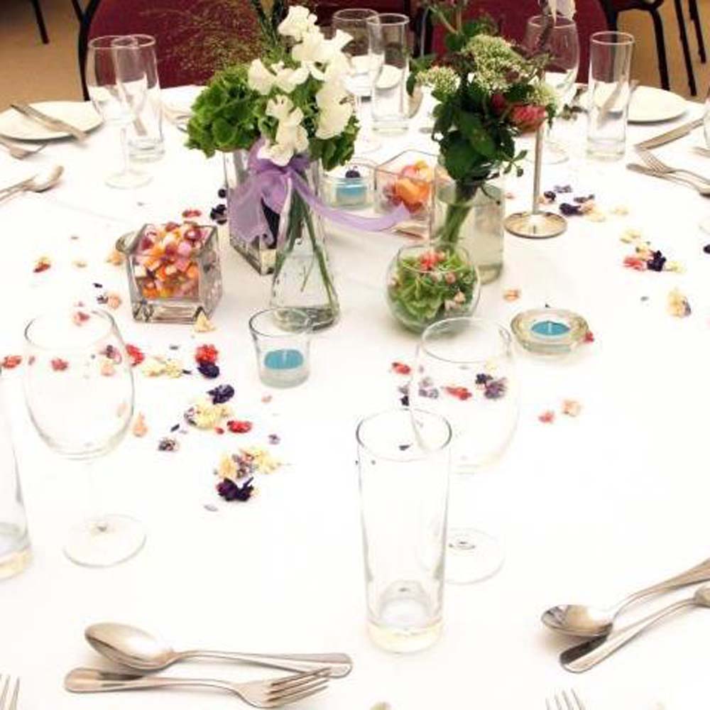 Delphinium Flowerheads as table decorations Delphinium Flowerheads as table decorations