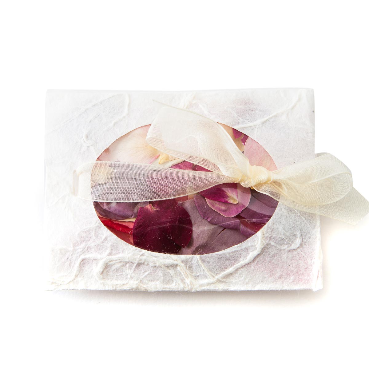 merlot, lilac and cream rose petals