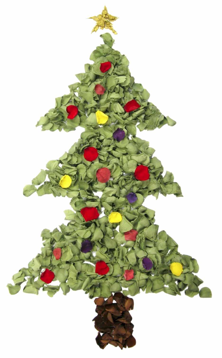 Petal Christmas Tree Flower Petal Christmas Tree