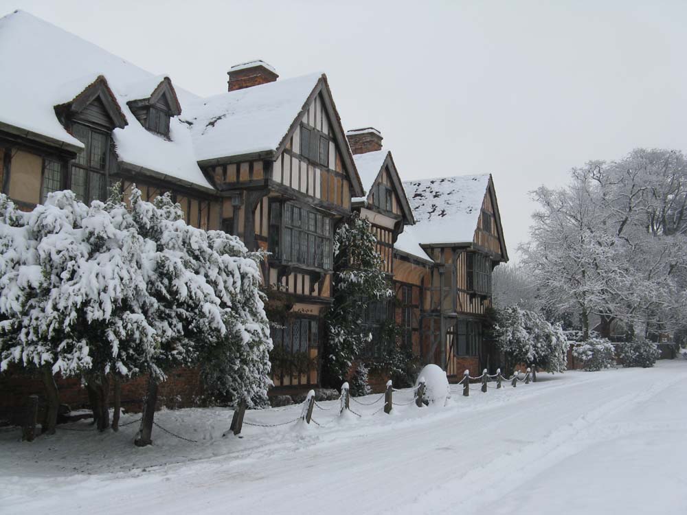 wyke manor house in the snow wyke manor at christmas
