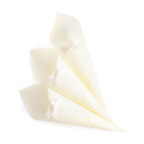 Craft Paper Petal Cones for Wedding, Already Rolled Set of 100 Cones. Craft  Paper White Paper Cone,wedding Petal Cones,paper Cones 