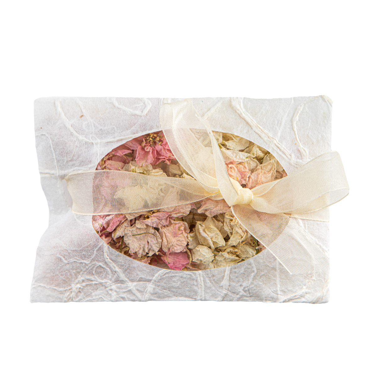 A Pale Pink Delphinium Flowers Confetti Envelope