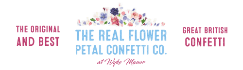 Real Flower Petal Confetti Co Logo