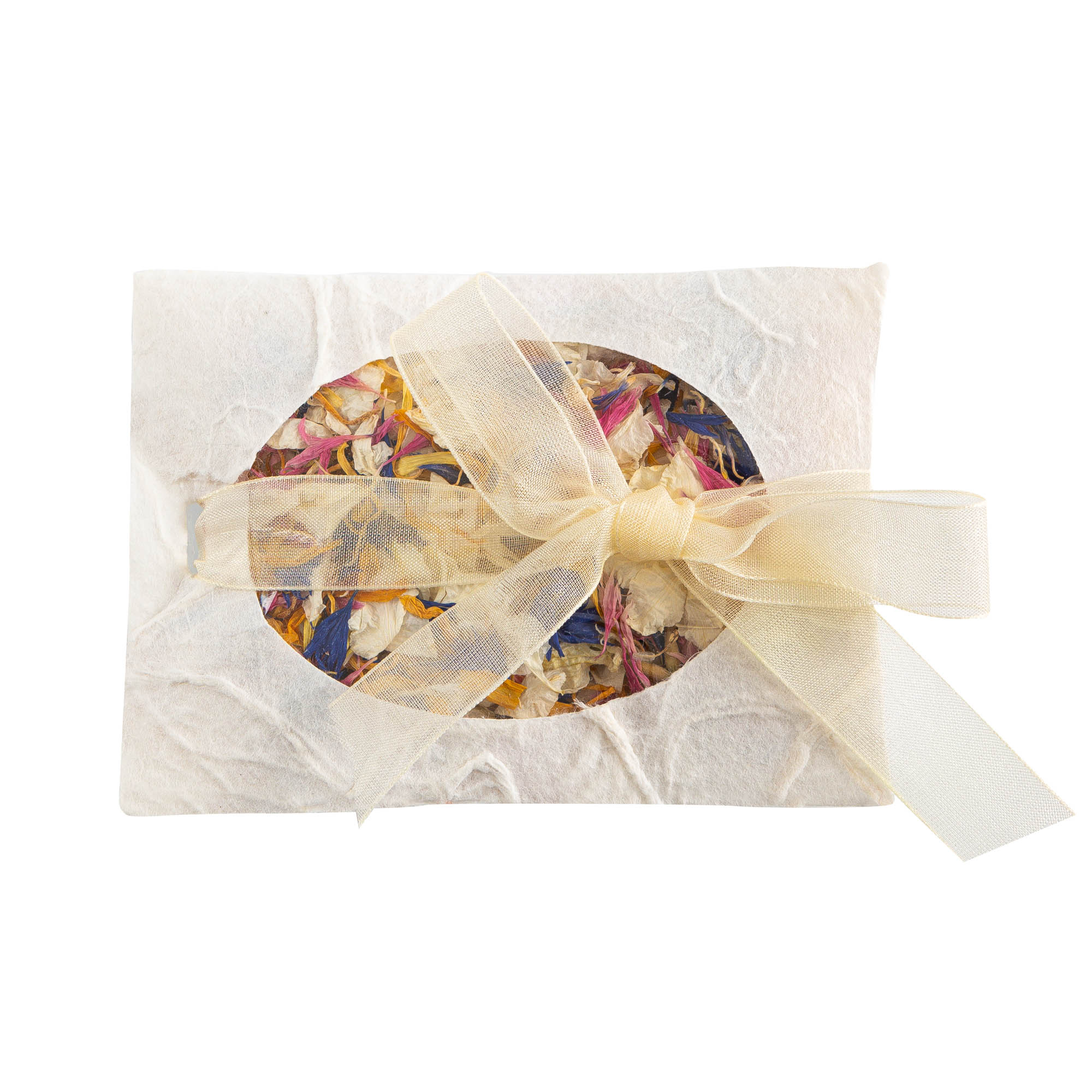 An envelope of Lovely Mix Delphinium & Wildflower Petals.